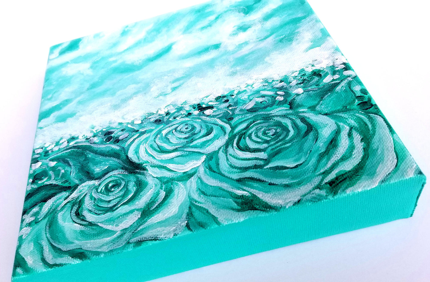 Floral Landscape - Original Acrylic Painting