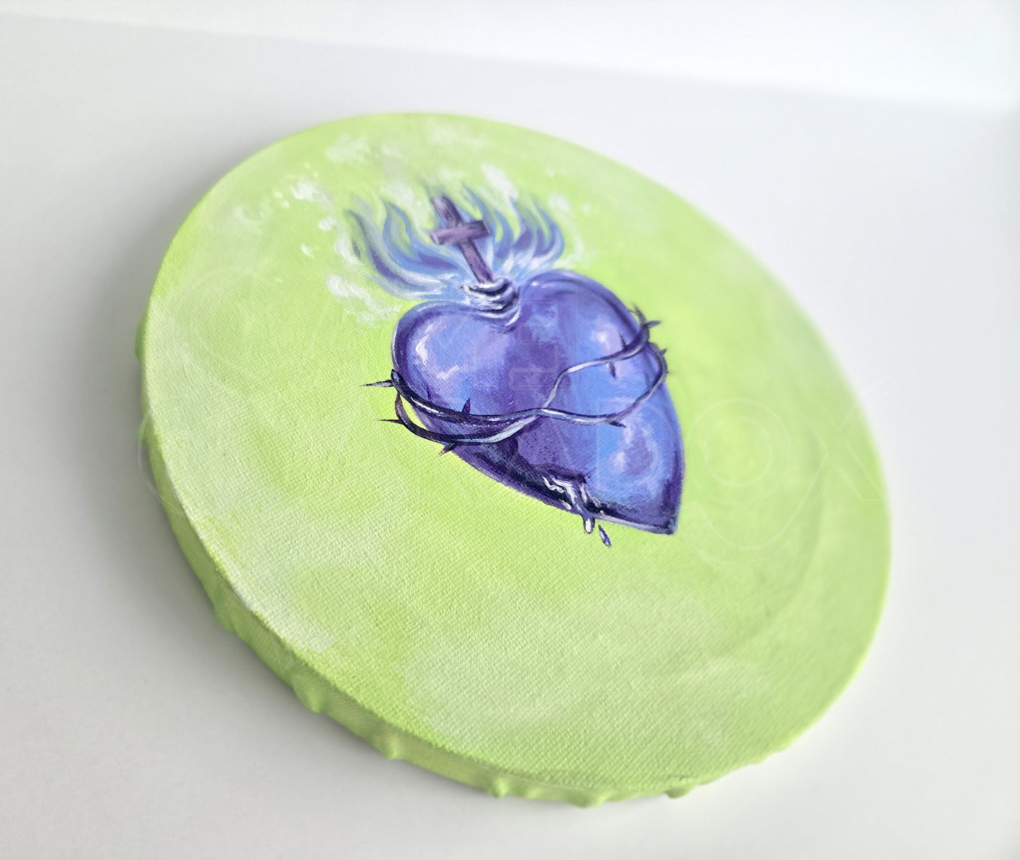 Sacred Heart - Original Acrylic Painting