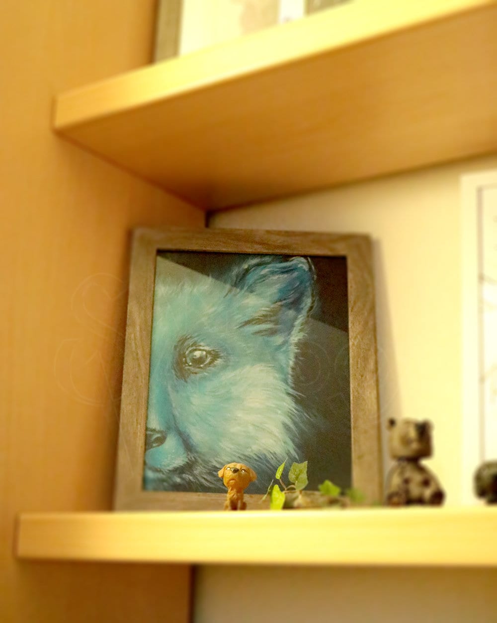 Blue Fox - Original Acrylic Painting