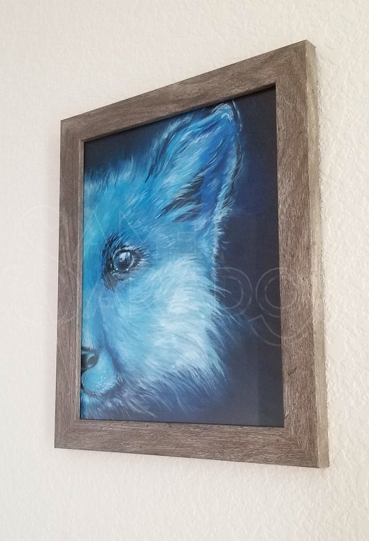 Blue Fox - Original Acrylic Painting