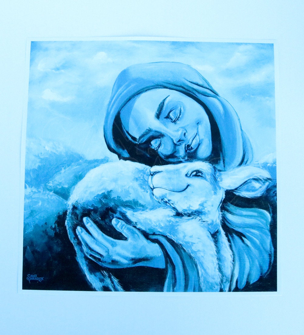 Mary Before Gabriel - Art Print