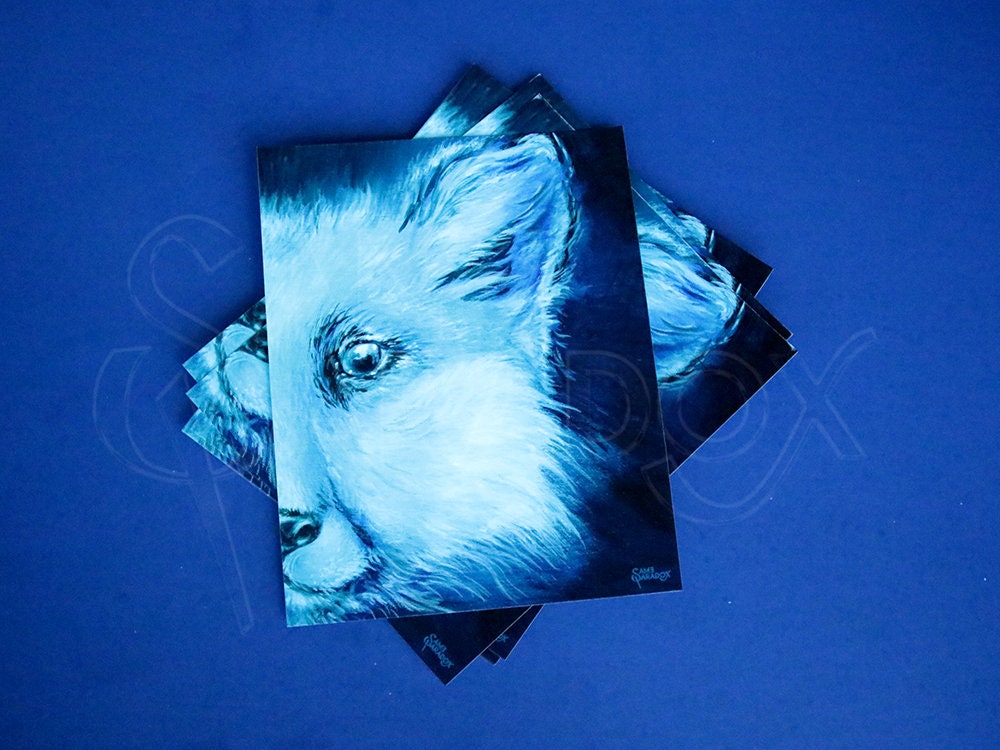 Blue Fox - Giclee Art Print