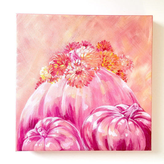 Fall Pumpkins - Original Acrylic Painting