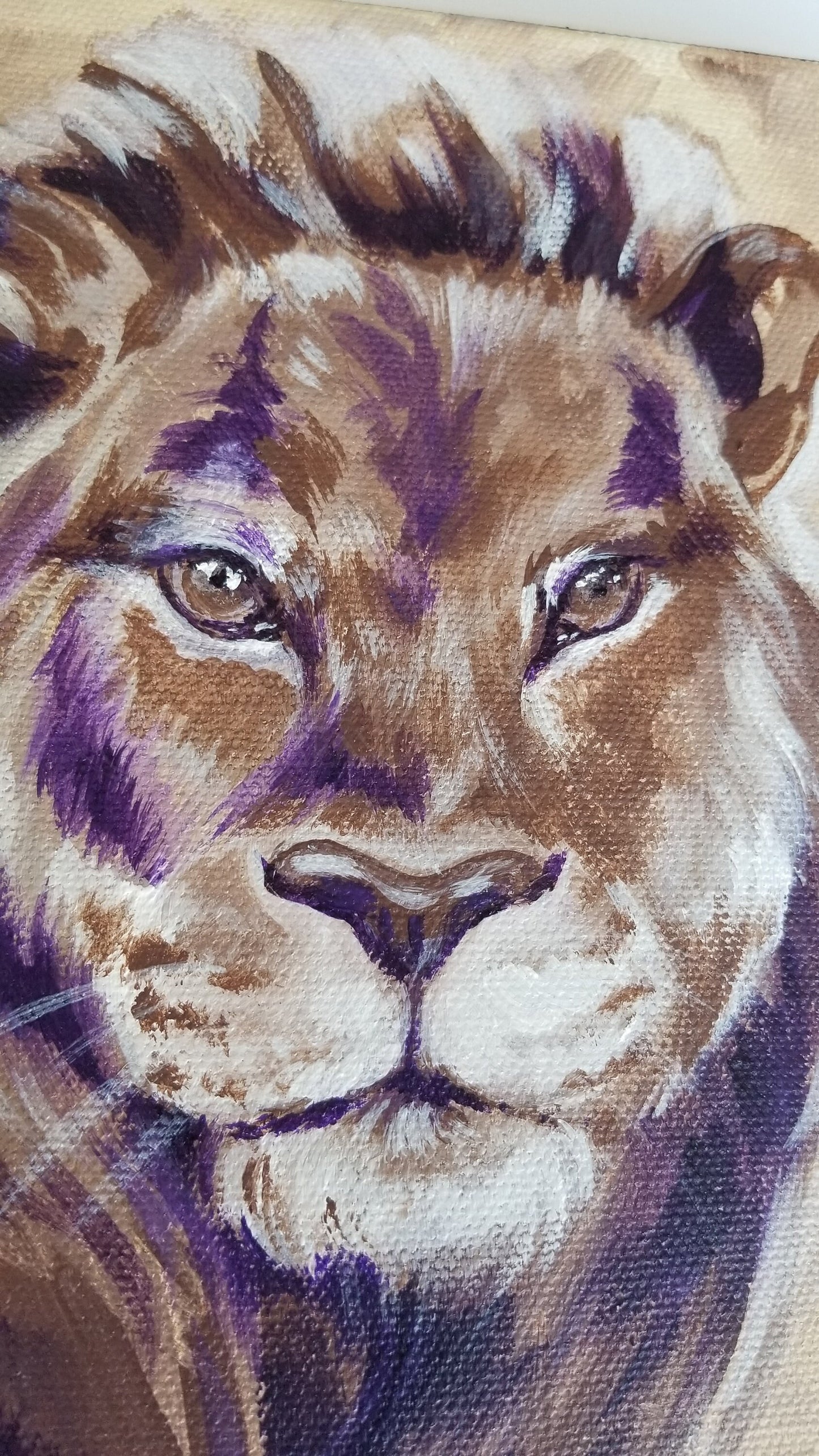 Lion - Original Acrylic Painting