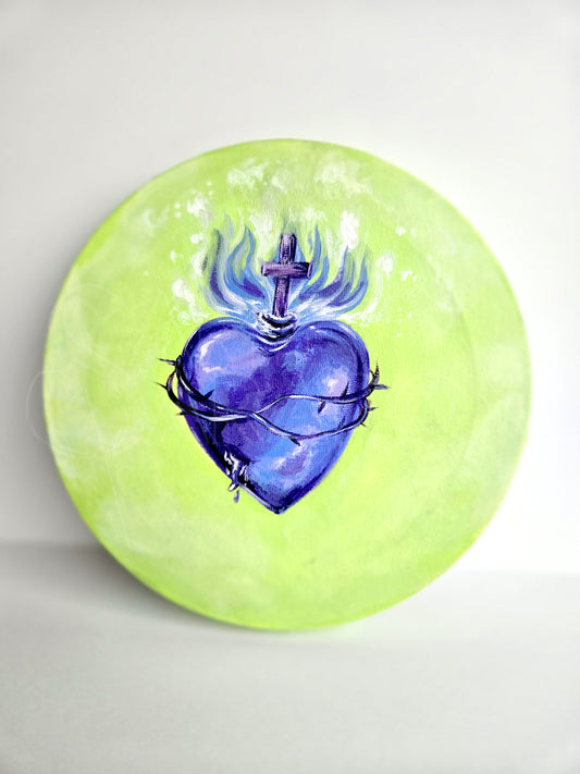 Sacred Heart - Original Acrylic Painting